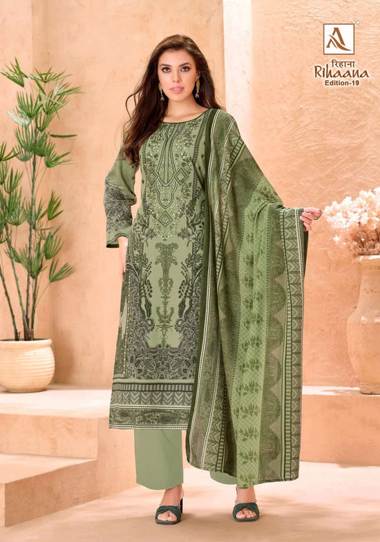 Alok Suit Rihaana Edition 19 Cambric Cotton Pakistani Suit - Amrah Wholesale