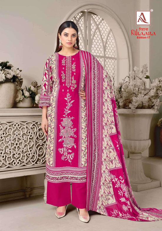 Alok Suit Rihaana Vol - 17 Cambric Cotton Dress Material - Amrah Wholesale