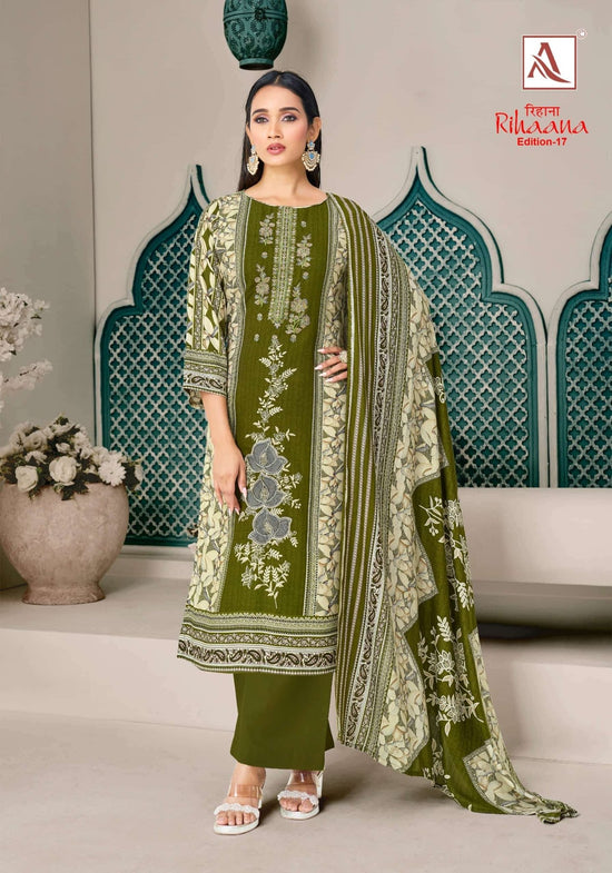 Alok Suit Rihaana Vol - 17 Cambric Cotton Dress Material - Amrah Wholesale