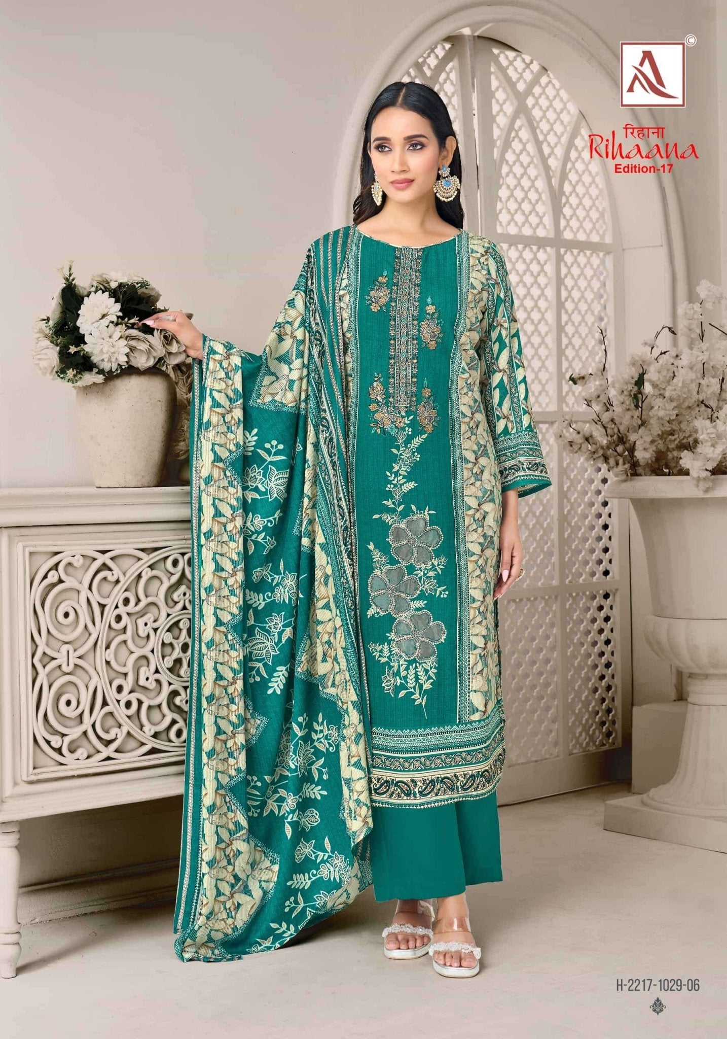 Alok Suit Rihaana Vol - 17 Cambric Cotton Dress Material - Amrah Wholesale