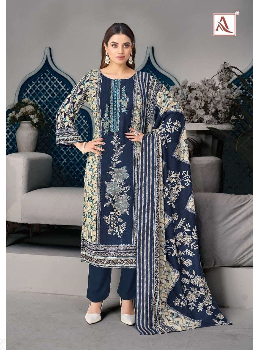 ALOK SUIT RIHAANA VOL-23 Cambric Cotton Premium Printed Dress Material