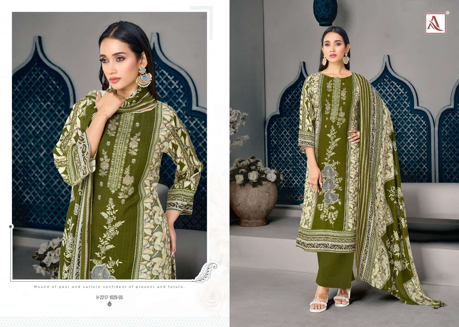 ALOK SUIT RIHAANA VOL-23 Cambric Cotton Premium Printed Dress Material