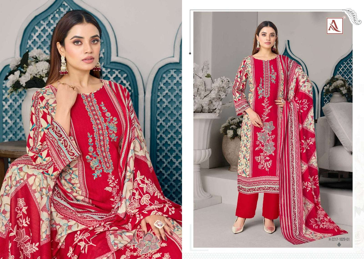 ALOK SUIT RIHAANA VOL-23 Cambric Cotton Premium Printed Dress Material