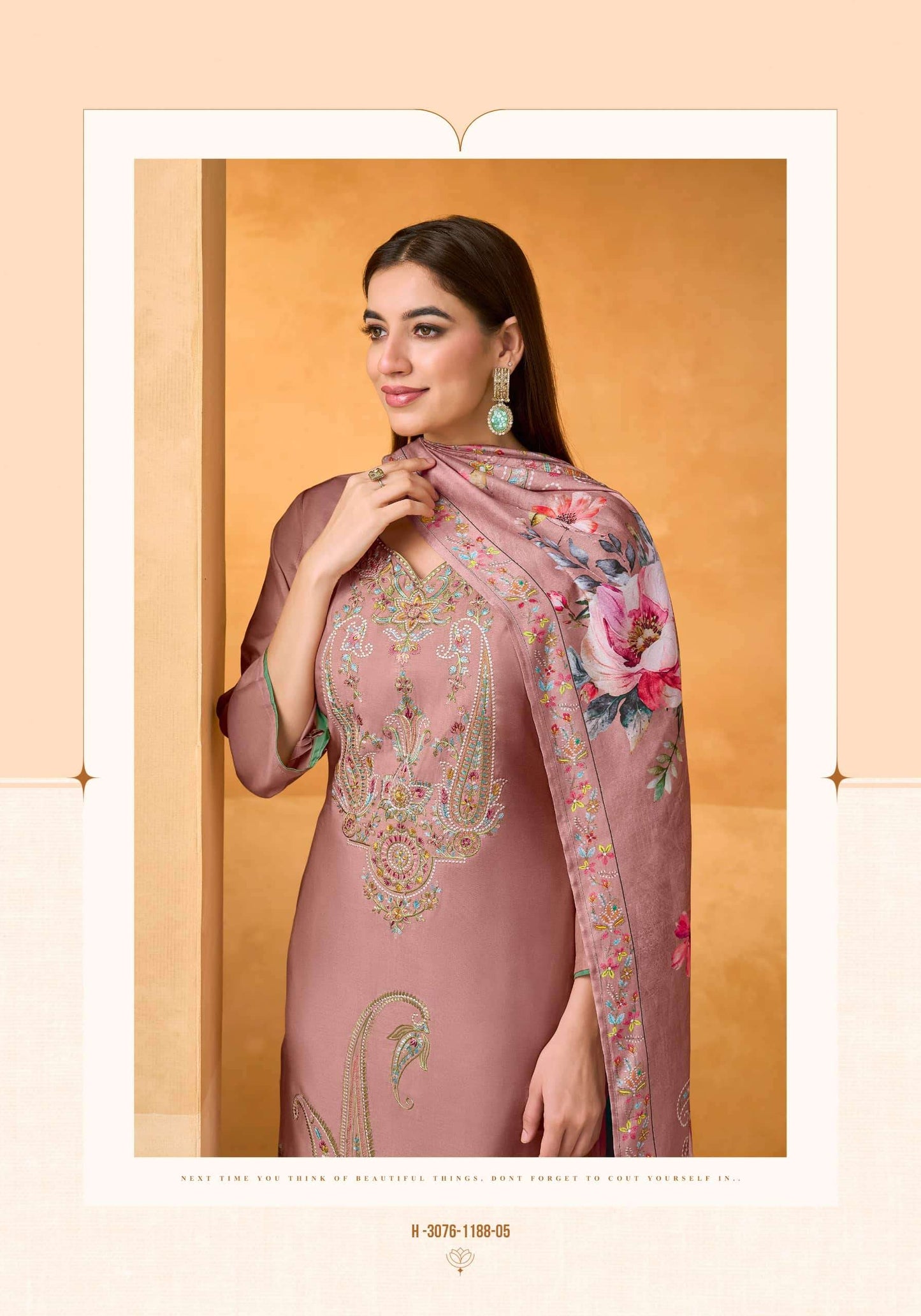 Alok Suit Rosemont Viscose Muslin Dress Material