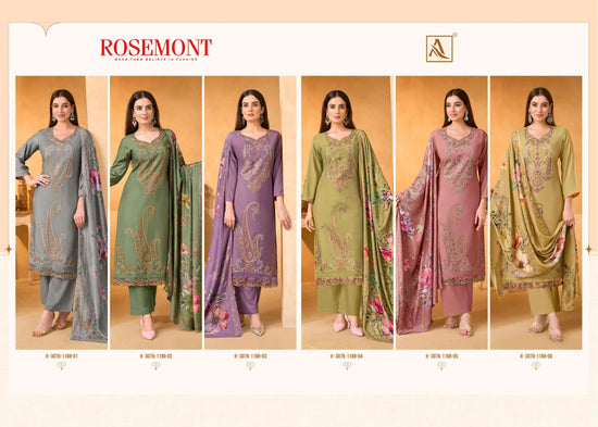 Alok Suit Rosemont Viscose Muslin Dress Material