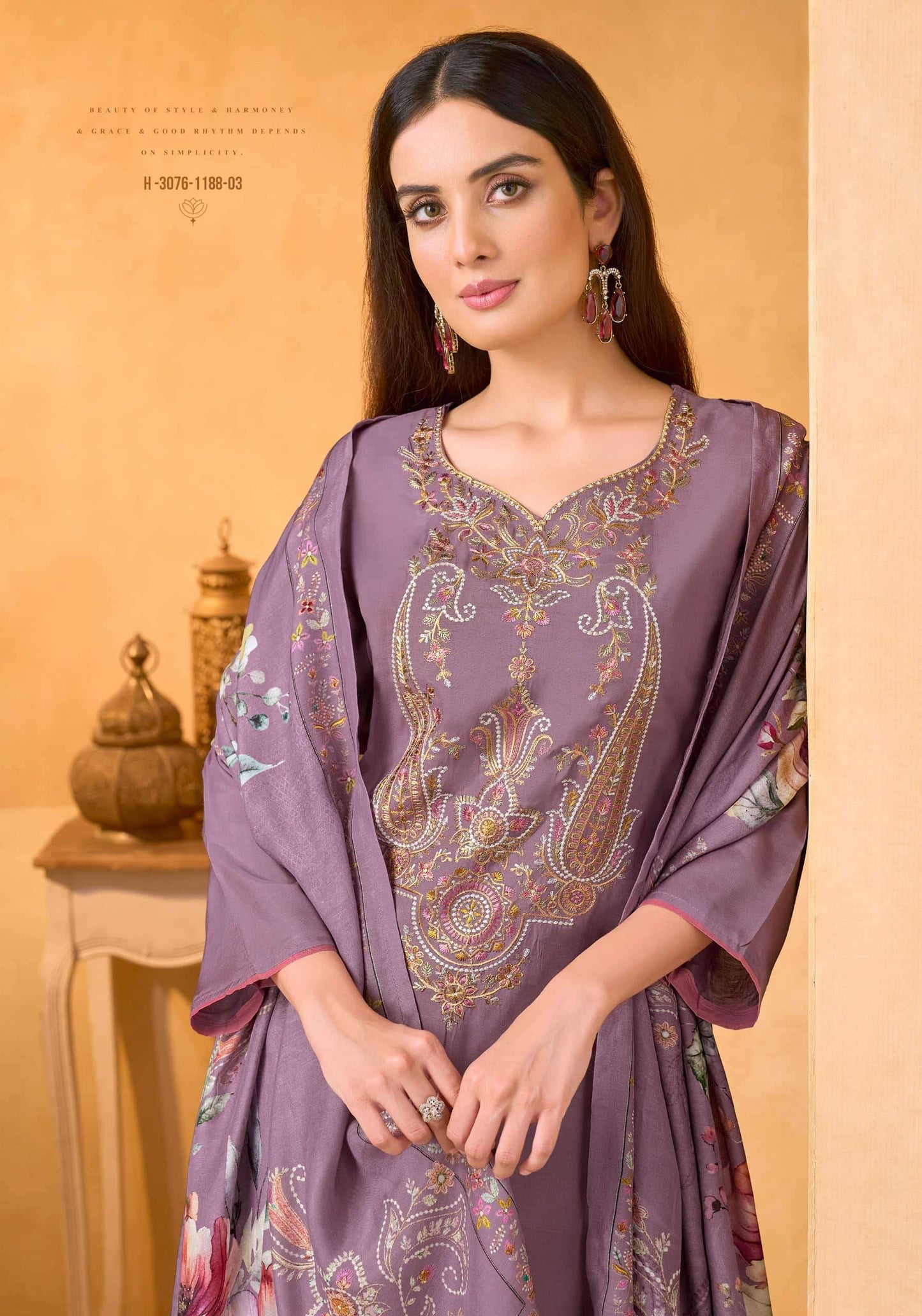 Alok Suit Rosemont Viscose Muslin Dress Material