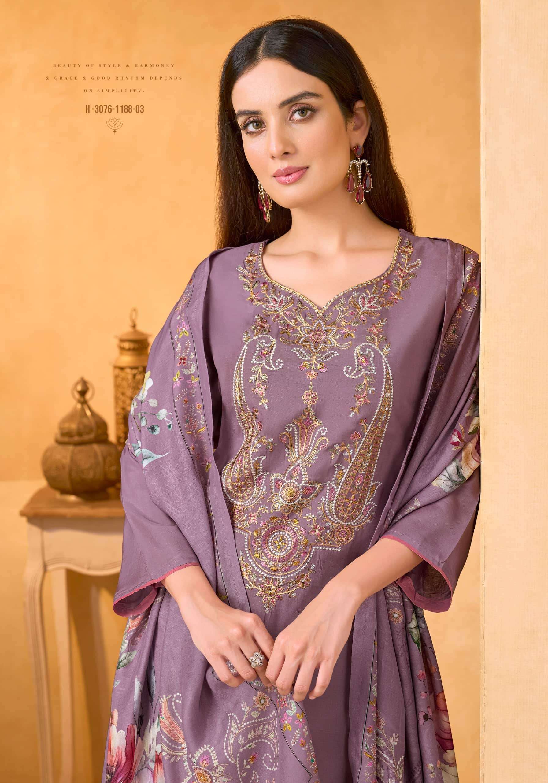 Alok Suit Rosemont Viscose Muslin Dress Material