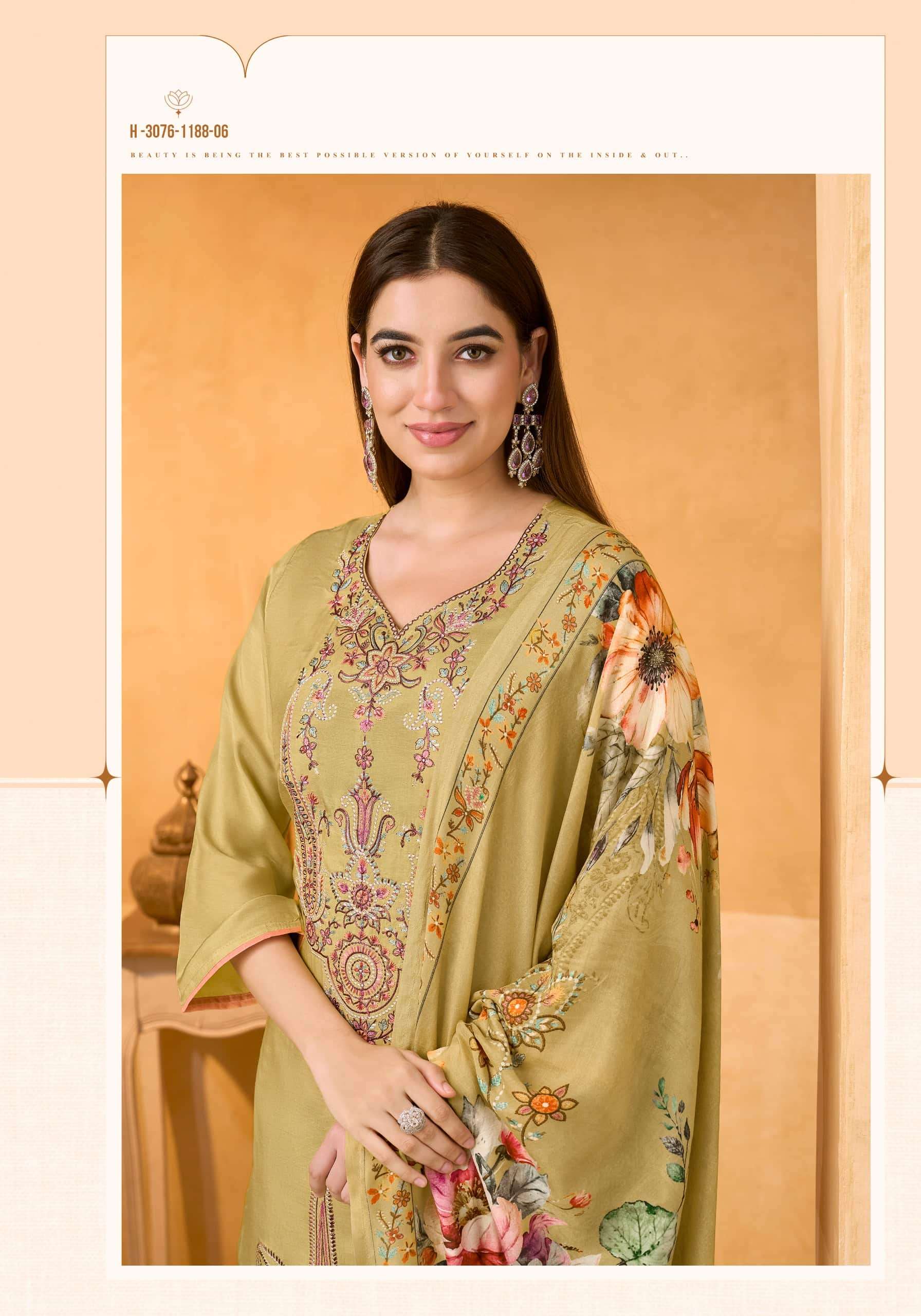 Alok Suit Rosemont Viscose Muslin Dress Material