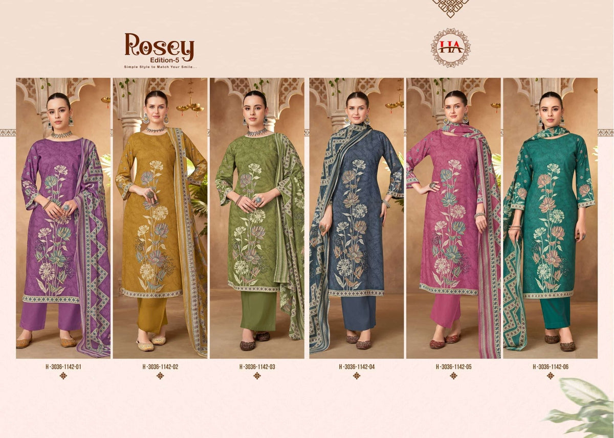 Alok Suit Rosey Vol - 5 Cotton Printed Dress Material - Amrah Wholesale