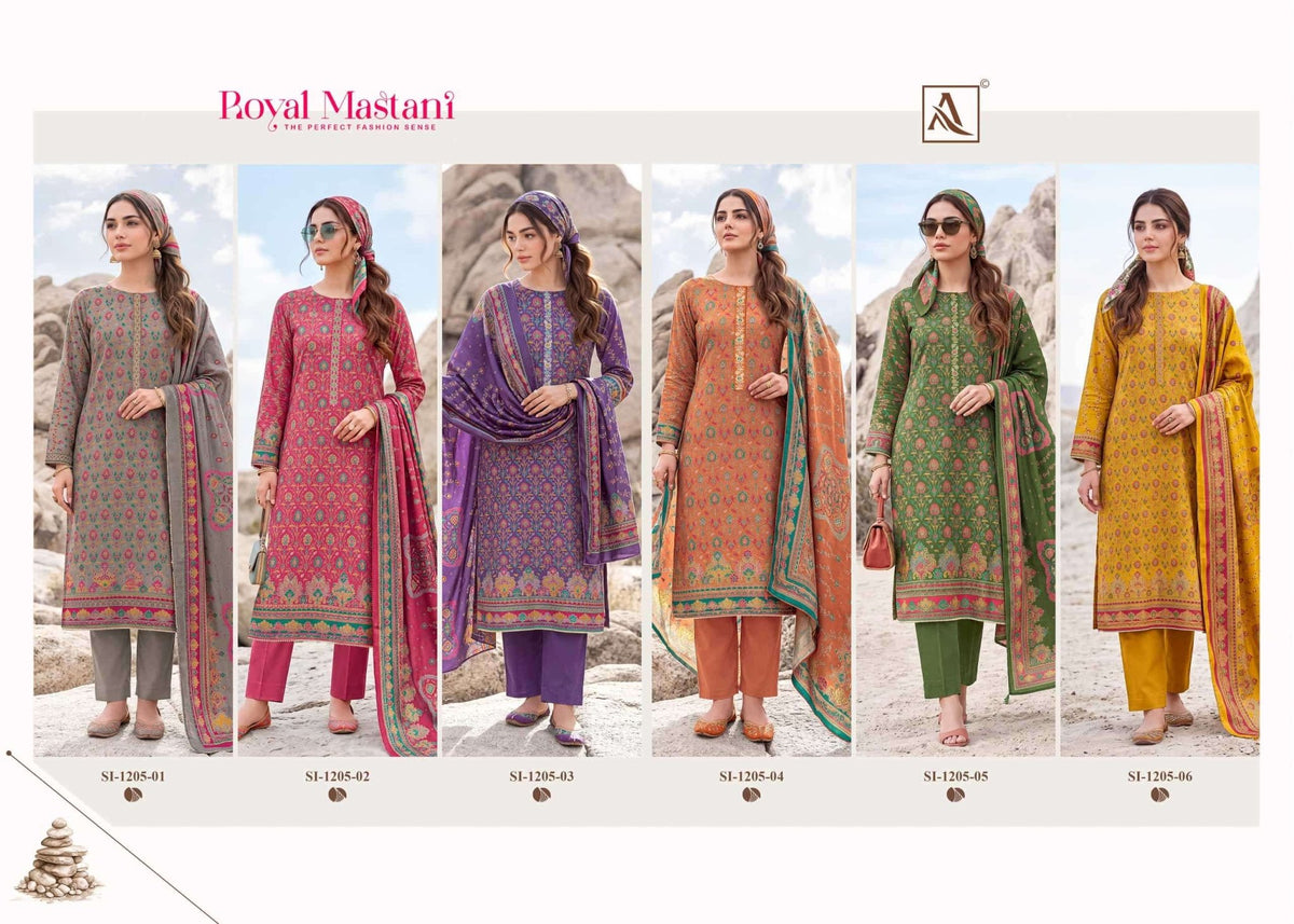 Alok Suit Royal Mastani Viscose Modal Dress Material - Amrah Wholesale