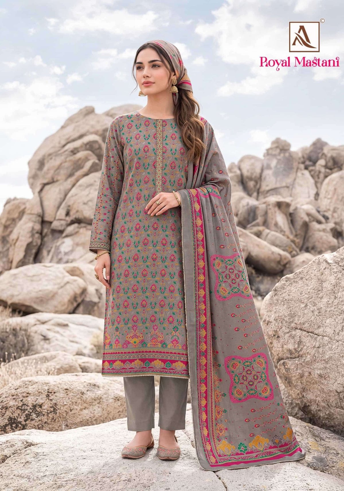 Alok Suit Royal Mastani Viscose Modal Dress Material - Amrah Wholesale