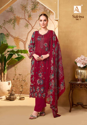 Alok Suit Sakina Vol-07 Viscose Rayon Pakistani Suit