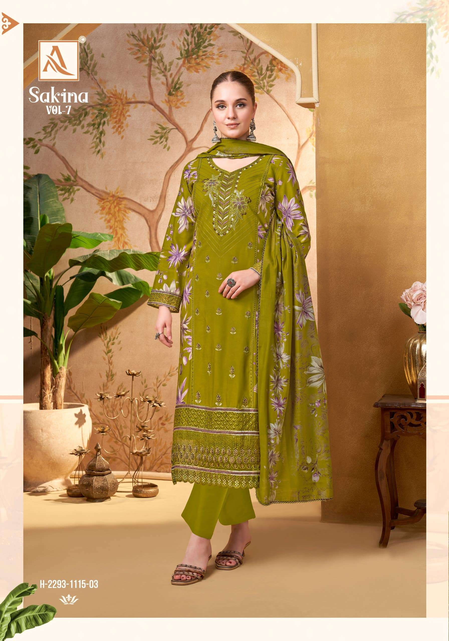 Alok Suit Sakina Vol-07 Viscose Rayon Pakistani Suit