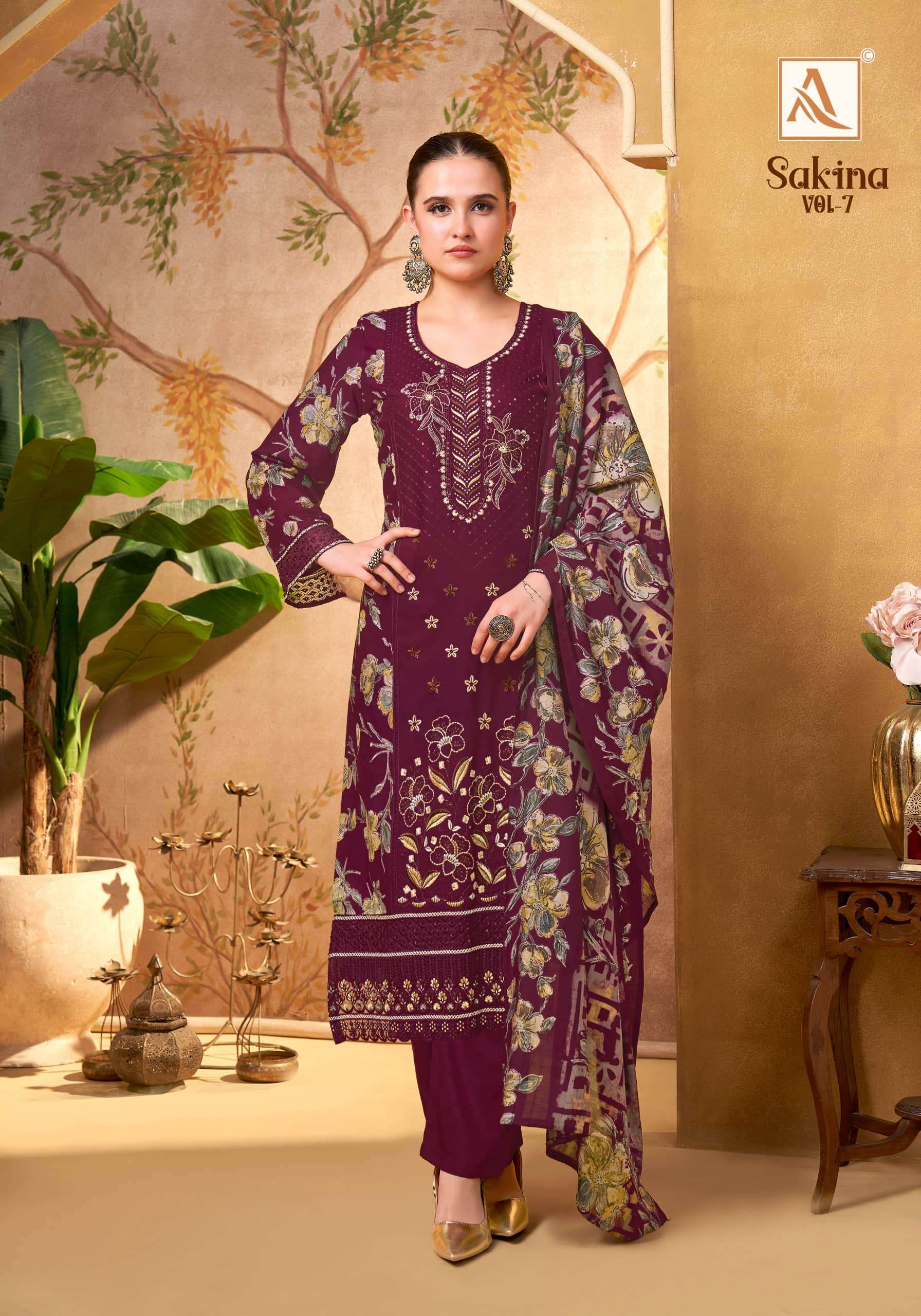 Alok Suit Sakina Vol-07 Viscose Rayon Pakistani Suit