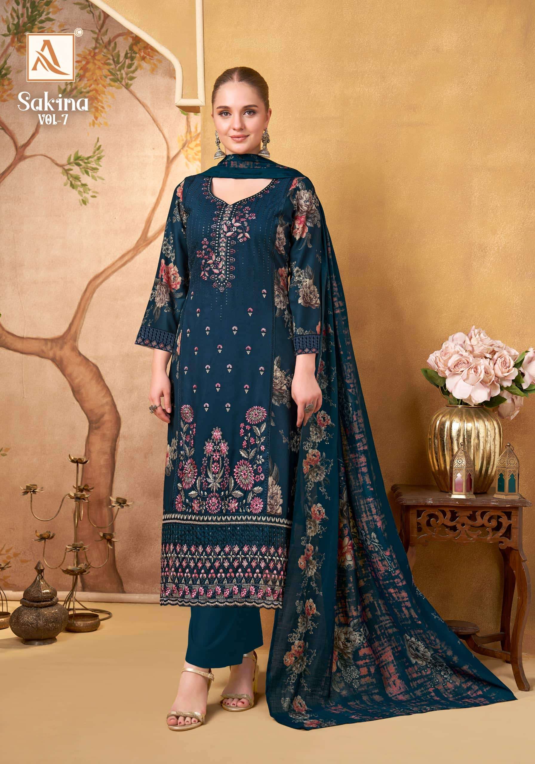 Alok Suit Sakina Vol-07 Viscose Rayon Pakistani Suit