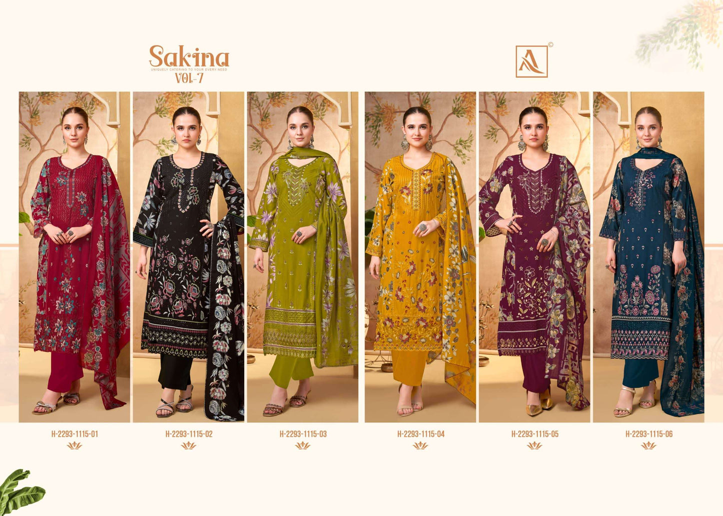 Alok Suit Sakina Vol-07 Viscose Rayon Pakistani Suit