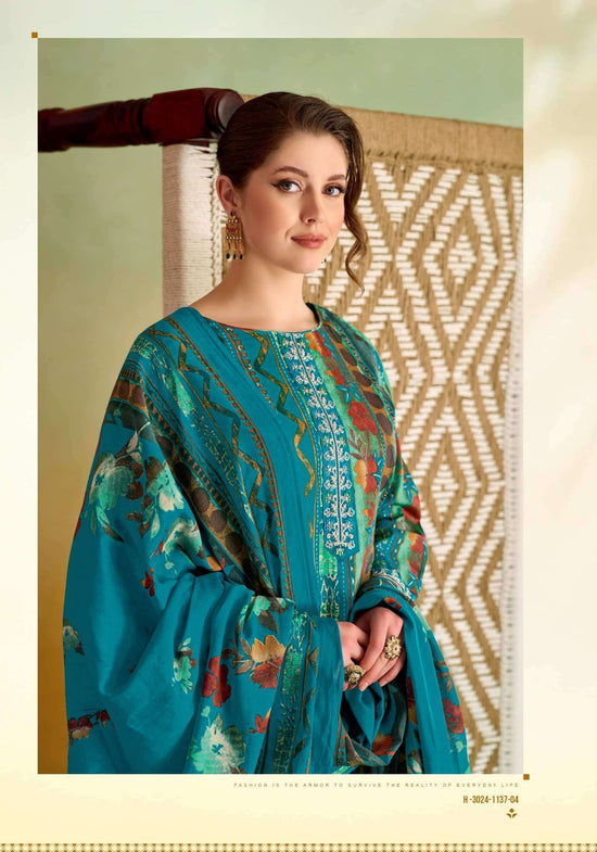 Alok Suit Sitara Night Zam Cotton Dress Material - Amrah Wholesale