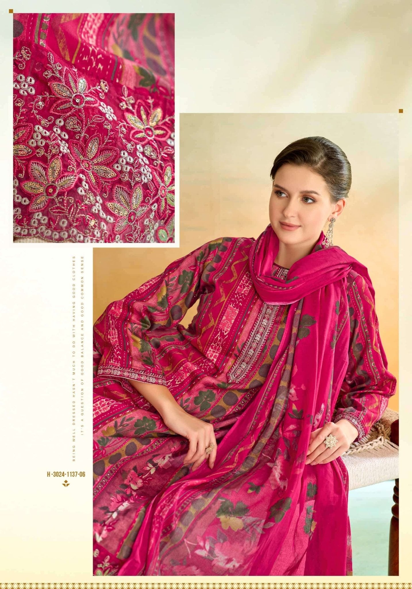 Alok Suit Sitara Night Zam Cotton Dress Material - Amrah Wholesale