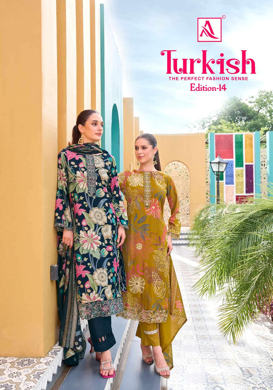 Alok Suit Turkish Edition 14 Viscose Rayon Dress Material