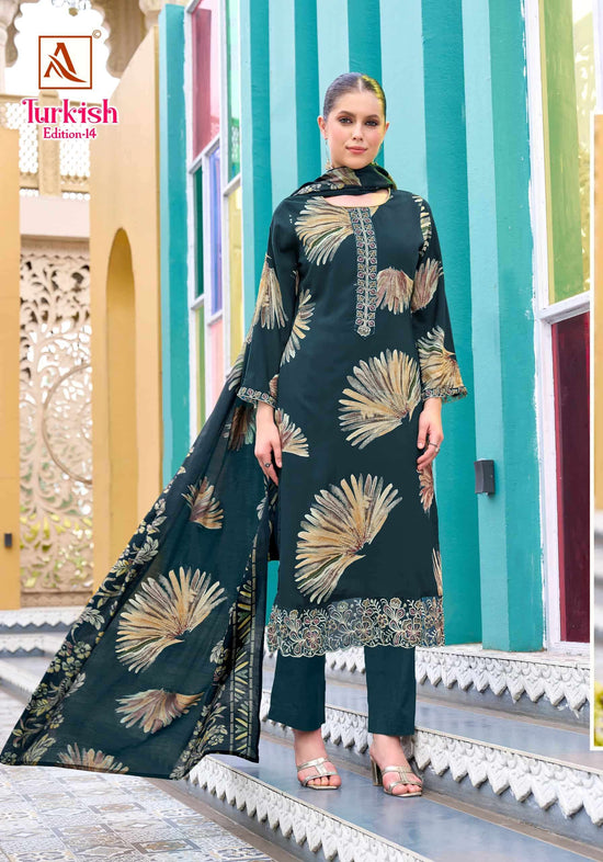 Alok Suit Turkish Edition 14 Viscose Rayon Dress Material