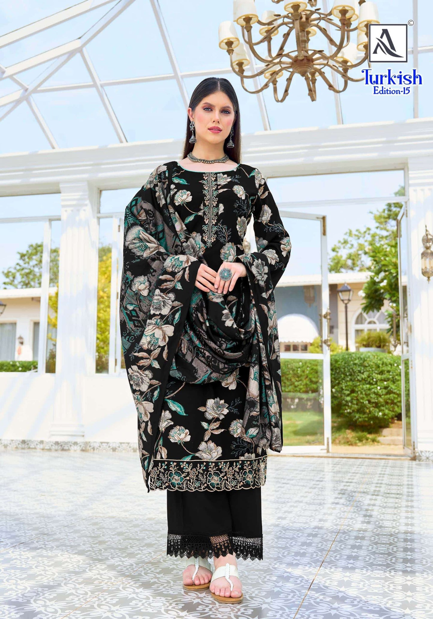 Alok Suit Turkish Edition 15 100% Viscose Rayon Dress Material