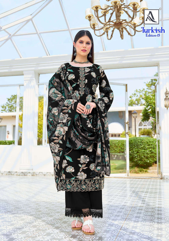 Alok Suit Turkish Edition 15 100% Viscose Rayon Dress Material