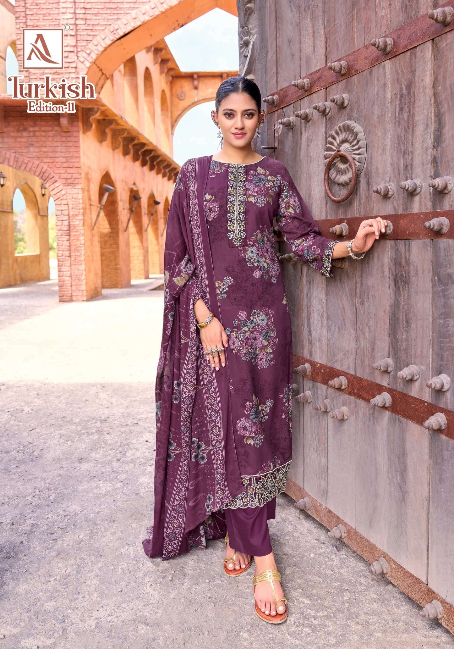 ALOK SUIT TURKISH VOL-11 Viscose Rayon Pakistani Suit