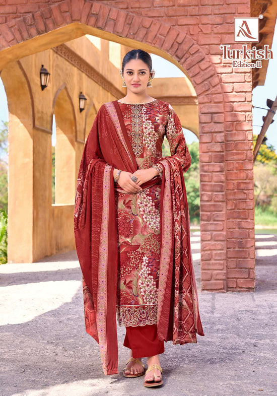 ALOK SUIT TURKISH VOL-11 Viscose Rayon Pakistani Suit