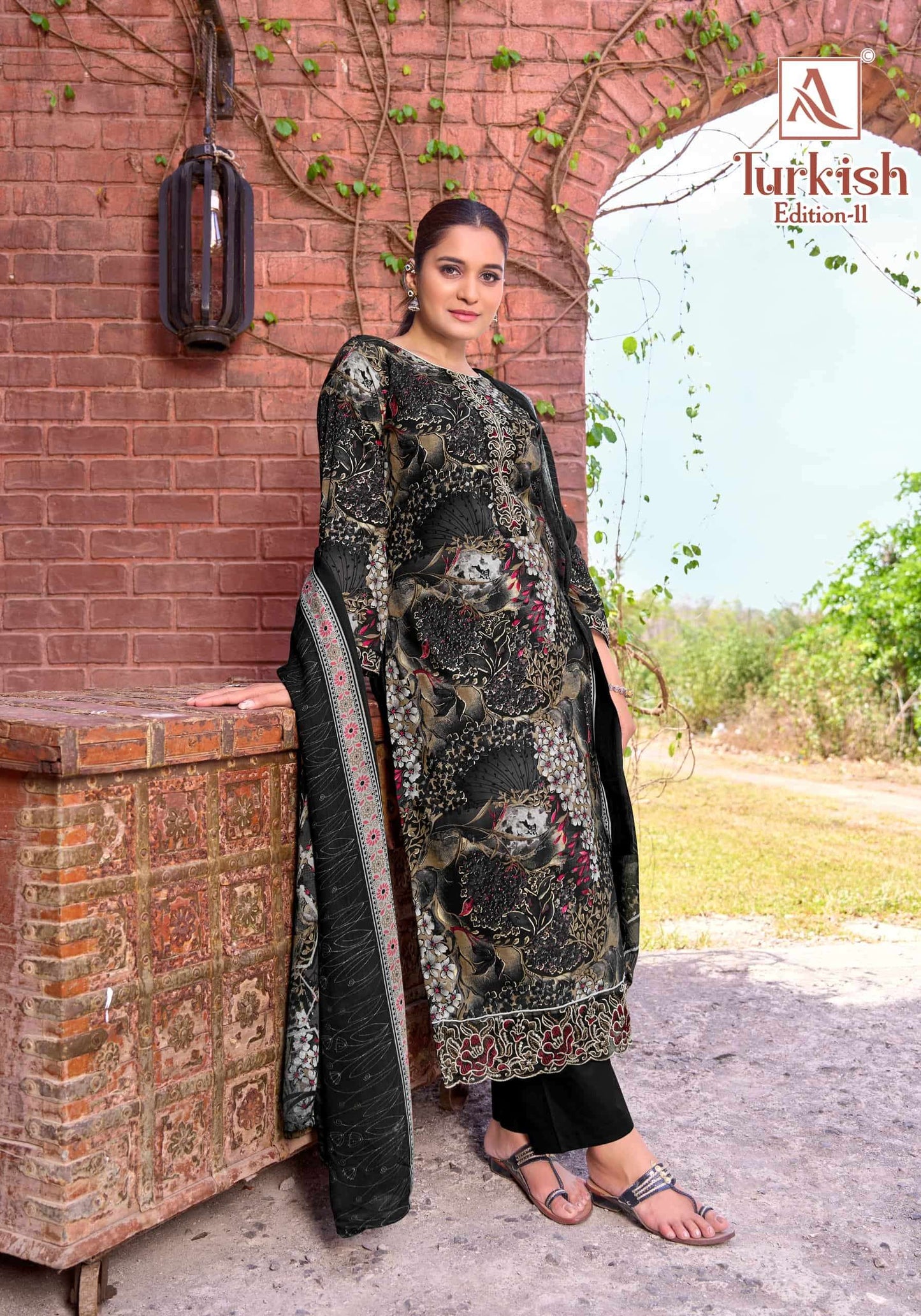 ALOK SUIT TURKISH VOL-11 Viscose Rayon Pakistani Suit