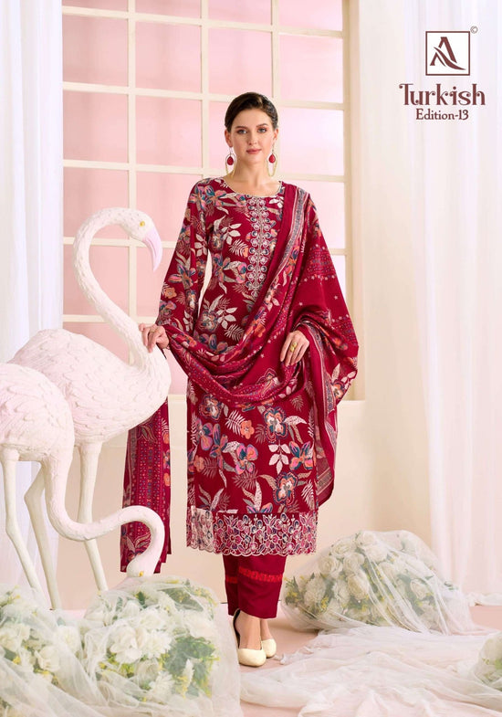 Alok Suit Turkish Vol - 13 Viscose Rayon Pakistani Suit - Amrah Wholesale