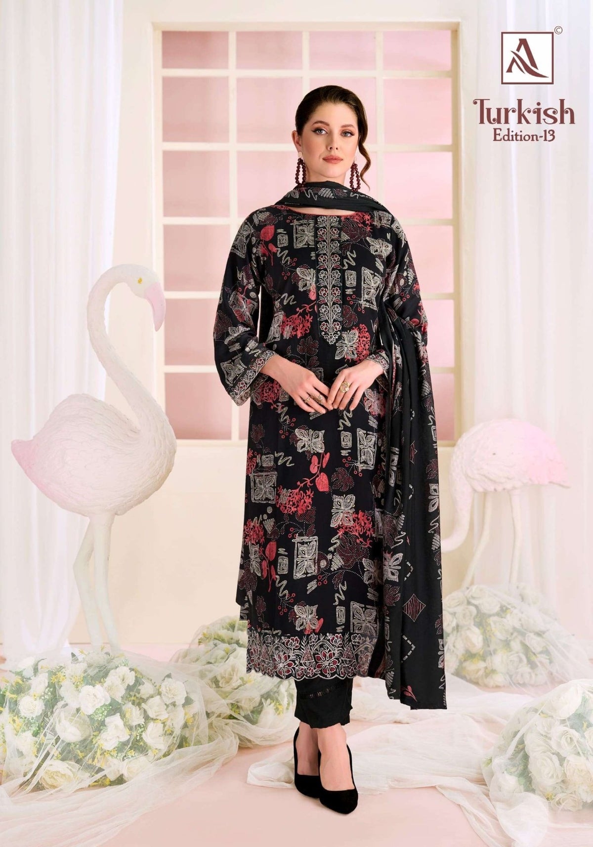 Alok Suit Turkish Vol - 13 Viscose Rayon Pakistani Suit - Amrah Wholesale