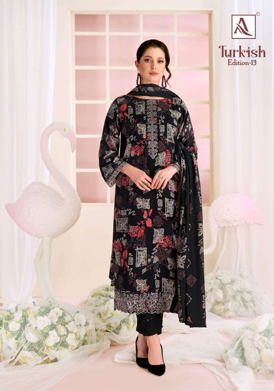 Alok Suit Turkish Vol - 13 Viscose Rayon Pakistani Suit - Amrah Wholesale