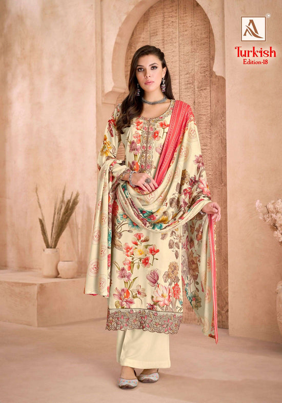 ALOK SUIT TURKISH VOL-18 Viscose Rayon Pakistani Suit