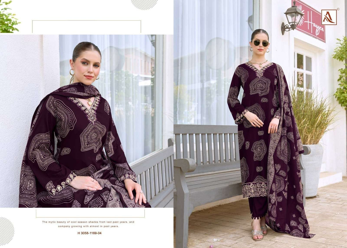 Alok Suit Turkish Vol-19 01 To 06 Viscose Rayon Printed Pakistani Suit