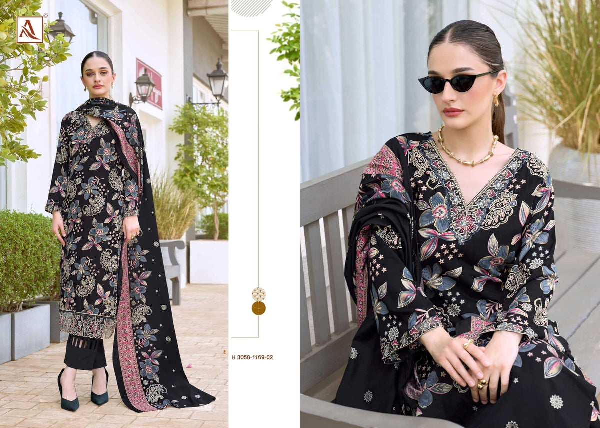 Alok Suit Turkish Vol-19 01 To 06 Viscose Rayon Printed Pakistani Suit