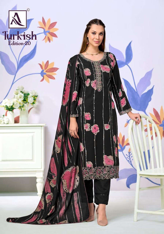 Alok Suit Turkish Vol-20 Viscose Rayon Printed Salwar Suit