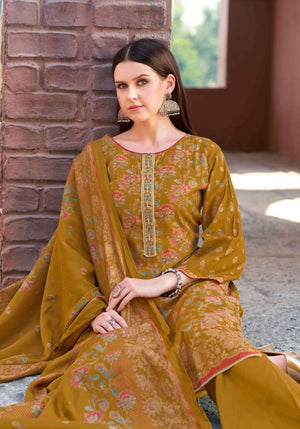 Alok Suit Vasundhara Viscose Modal Embroidered Dress Material