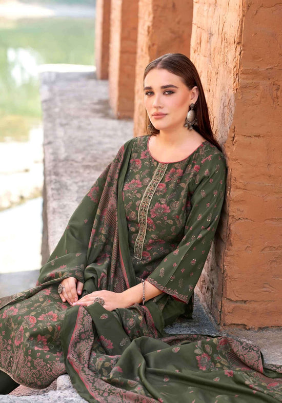 Alok Suit Vasundhara Viscose Modal Embroidered Dress Material - Amrah Wholesale