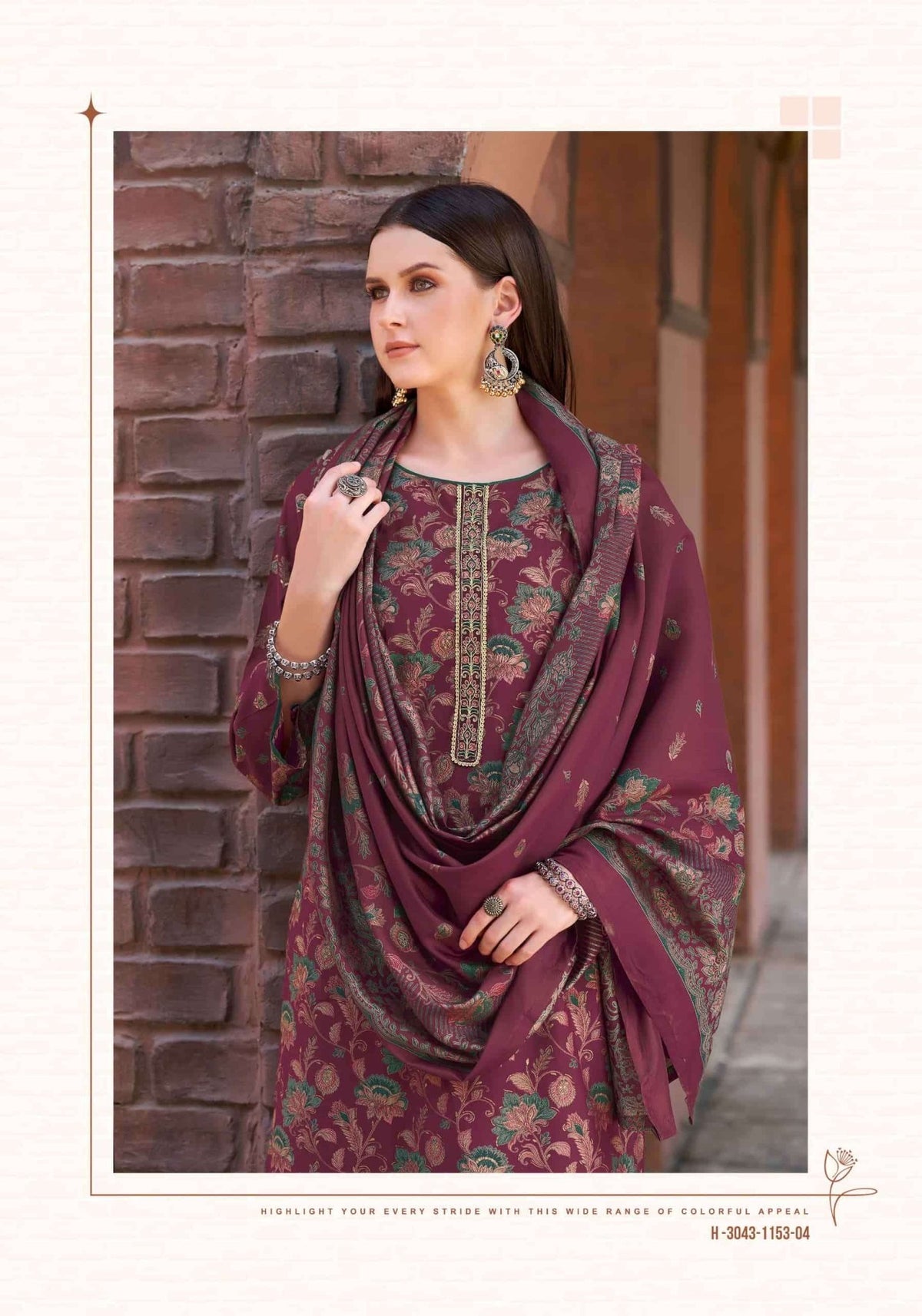 Alok Suit Vasundhara Viscose Modal Embroidered Dress Material - Amrah Wholesale