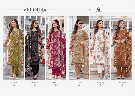 Alok Suit Veloura Viscose Rayon Printed Pakistani Salwar Suit
