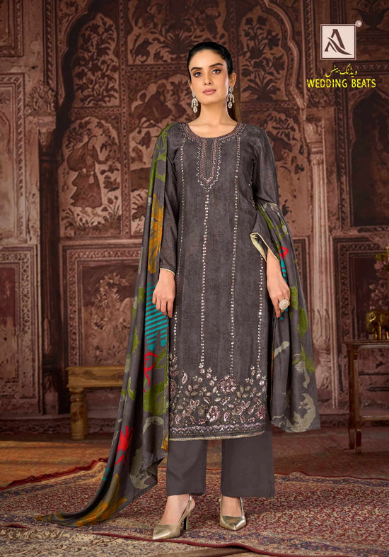 Alok Suit Wedding Beats Pure Muslin Dress Material