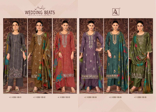 Alok Suit Wedding Beats Pure Muslin Dress Material