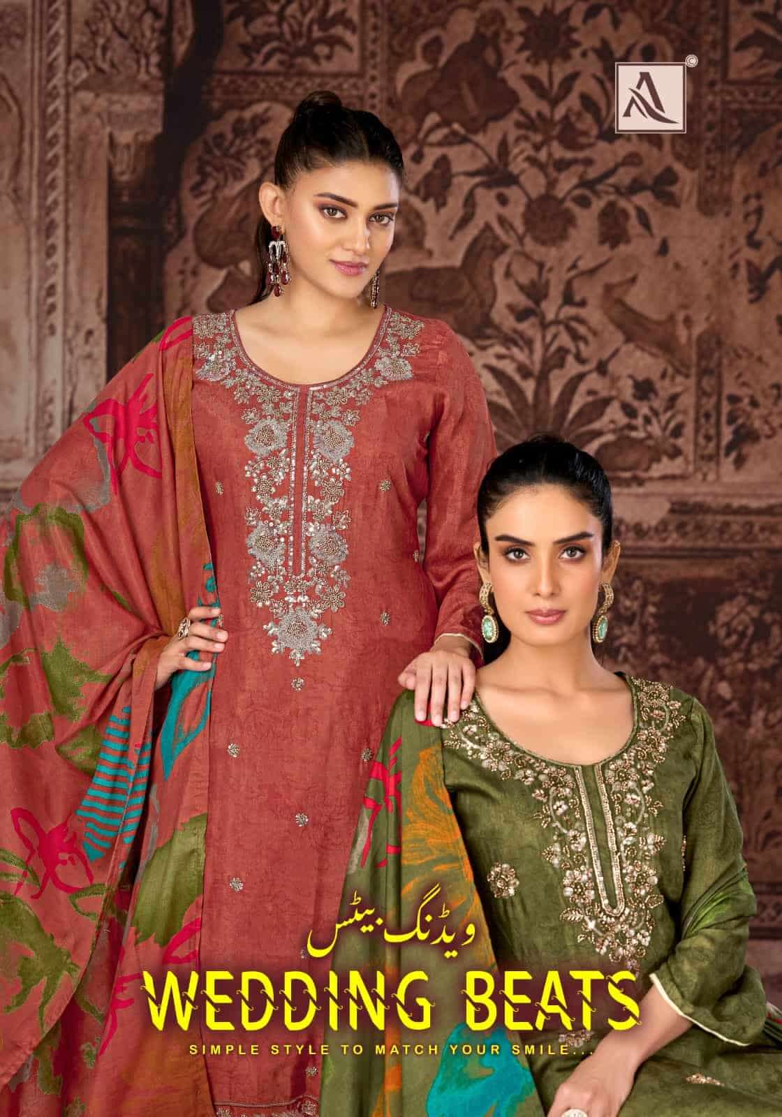 Alok Suit Wedding Beats Pure Muslin Dress Material