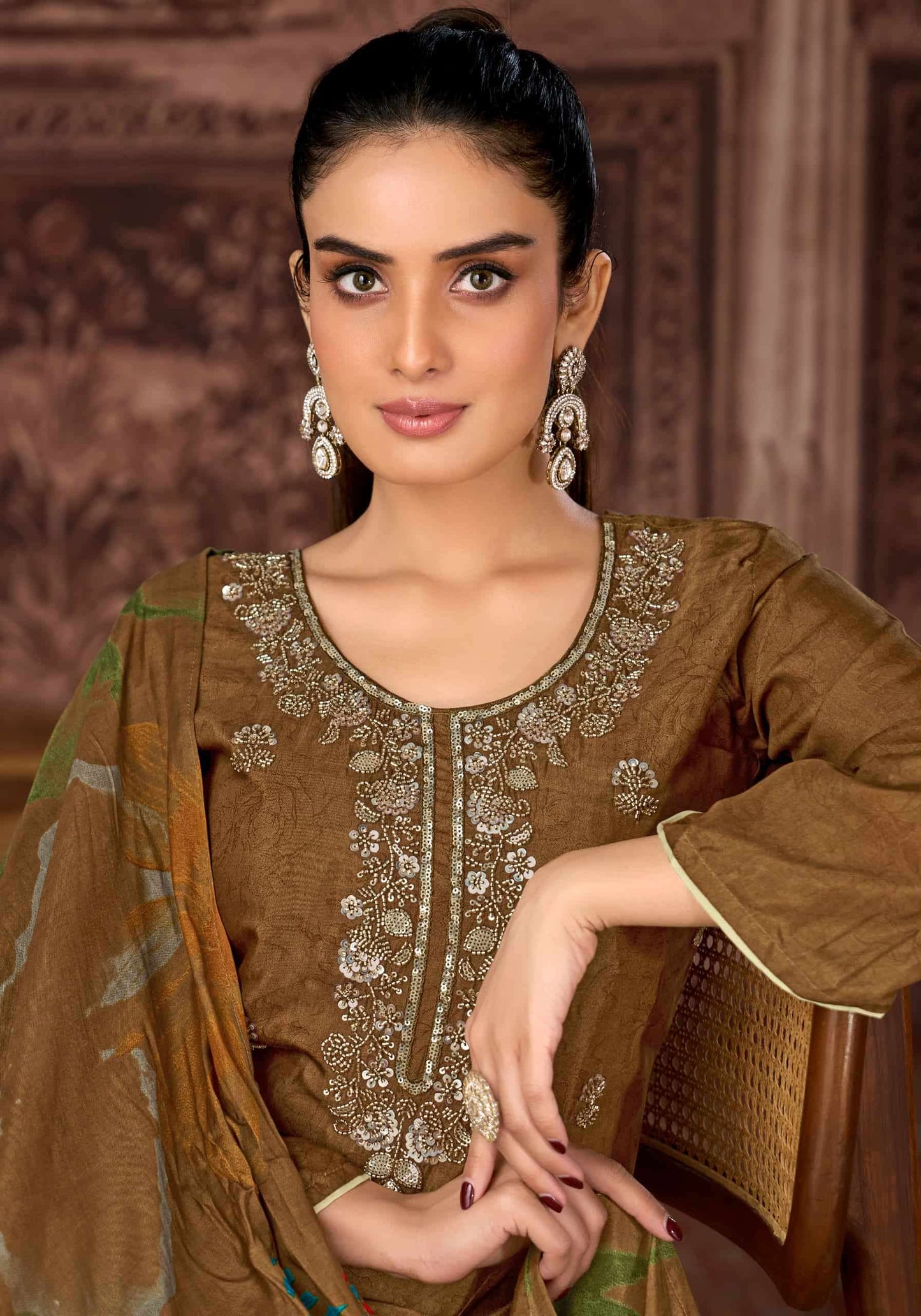 Alok Suit Wedding Beats Pure Muslin Dress Material