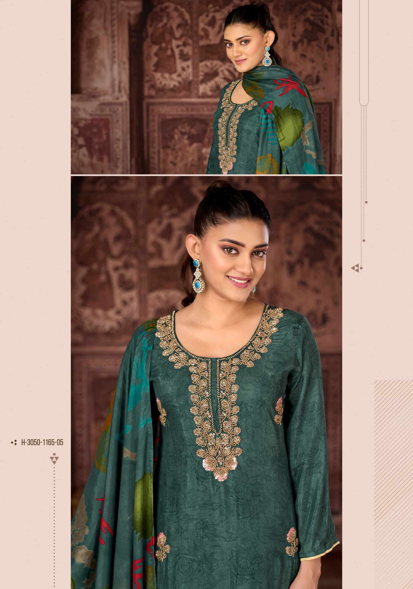 Alok Suit Wedding Beats Pure Muslin Dress Material