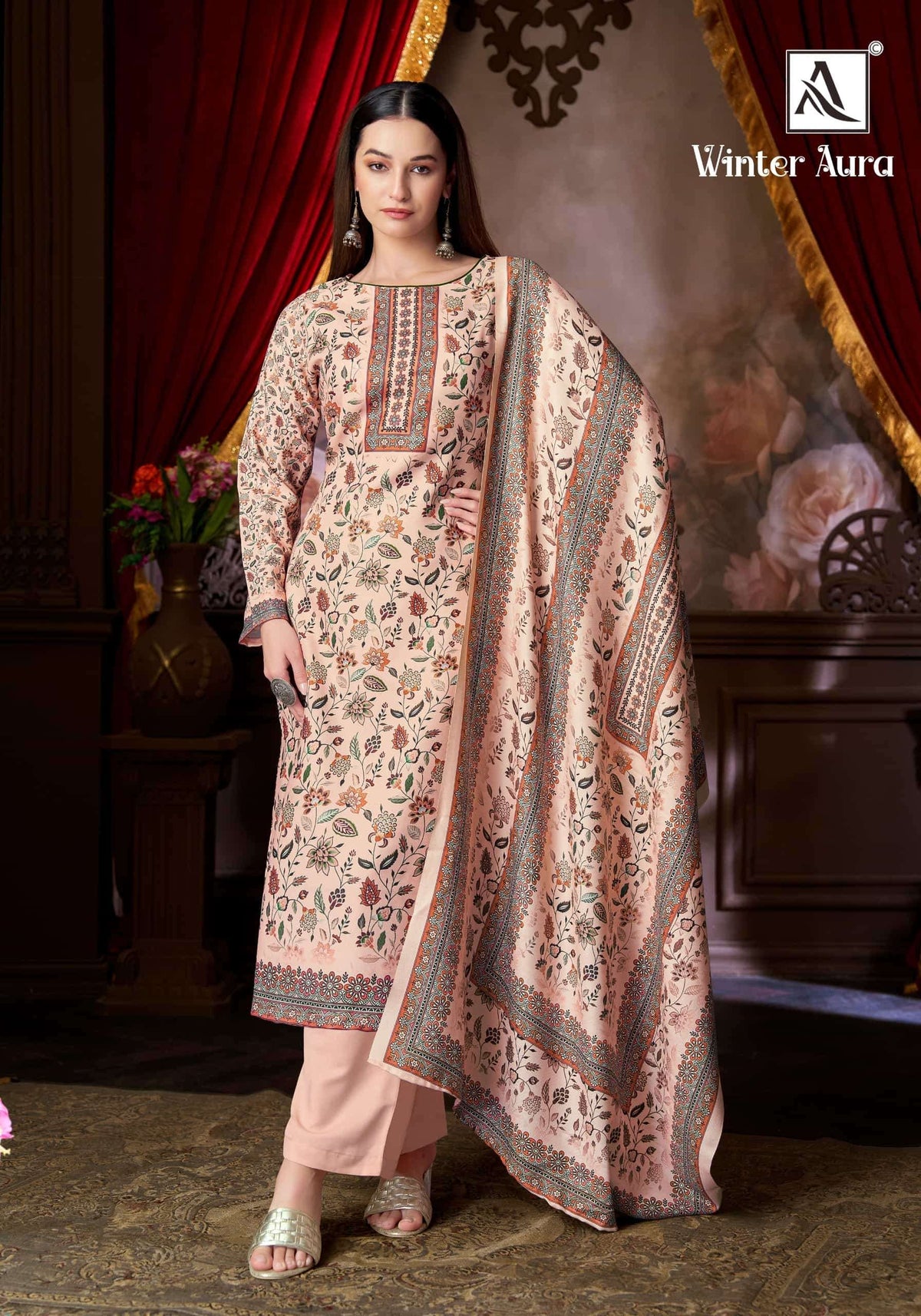ALOK SUIT WINTER AURA Viscose Pashmina Pakistani Suit