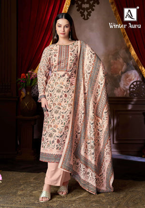 ALOK SUIT WINTER AURA Viscose Pashmina Pakistani Suit