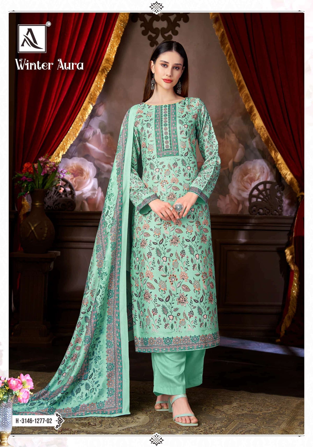ALOK SUIT WINTER AURA Viscose Pashmina Pakistani Suit
