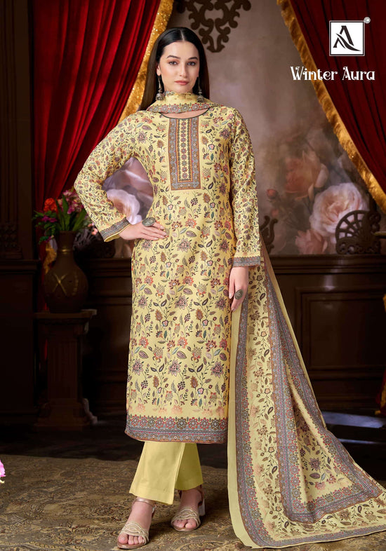 ALOK SUIT WINTER AURA Viscose Pashmina Pakistani Suit