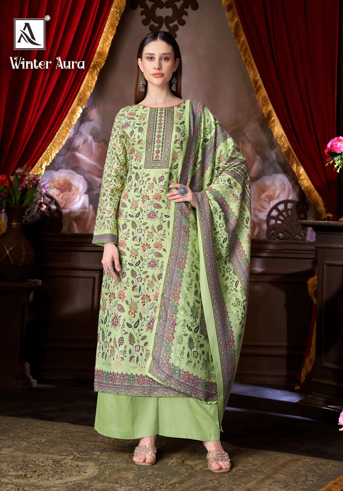 ALOK SUIT WINTER AURA Viscose Pashmina Pakistani Suit